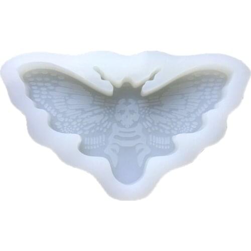 Moth Keychain Epoxy Resin Mold DIY Craft Jewelry Necklace Pendant Silicone Mould