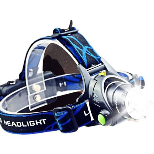 The head-mounted headlight glare charging bright zoom xenon lamp fishing long life lithium battery torch