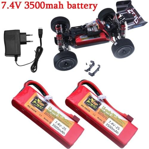 Original Wltoys 144001 2s 7.4 V 3500mAh Lipo battery upgraded for Wltoys 144001 104001 12428 124019 RC car truck Lipo battery 2S