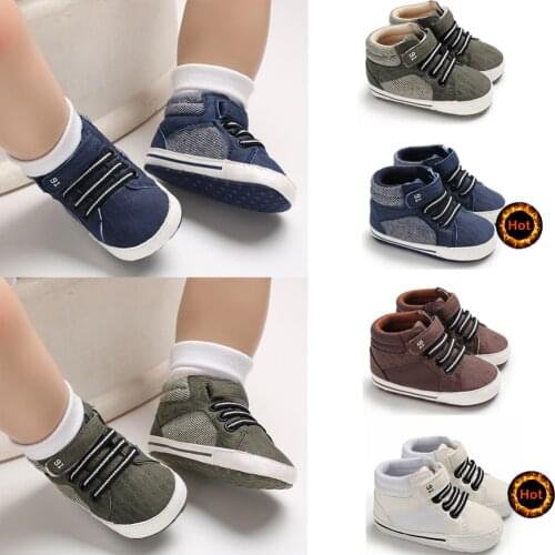 Newborn Infant Baby Boy Girl Casual Shoes Toddler Patchwork Solid Hook Baby Shoes