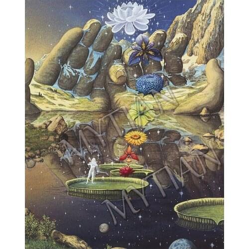 Religion Buddha Flowers 5D Square/round Diamond Embroidery Full Mosaic pattern Diamond Painting Kit Diamond Picture art decor