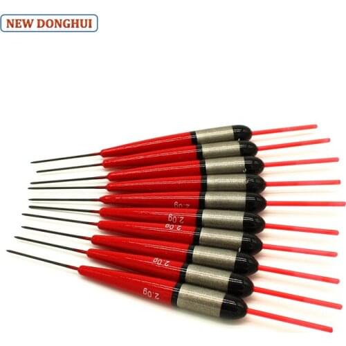 Newdonghui 10pcs/Lot Fishing Float Fishing Bobber Fluctuator 2.0G Buoyancy 210047