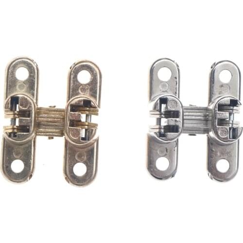 41.8*22*30mm Invisible Concealed Cross Door Hinge Zinc alloy Hidden Hinges For Folding Door Furniture Hardware