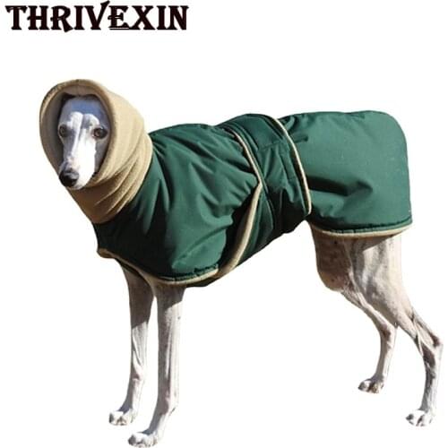 Super Warm Thick Dog Coat Jacket Winter Big Dog Outdoor Clothes Wolfhound Shepherd Velcro Design Clothing Pet Products