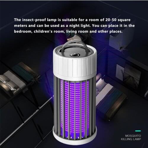 Insect Light LED Mosquito Killer Lamp 5W USB Rechargeable Pest Light Electric Low-noise Fly Bug Control Lamp for Indoor Newest