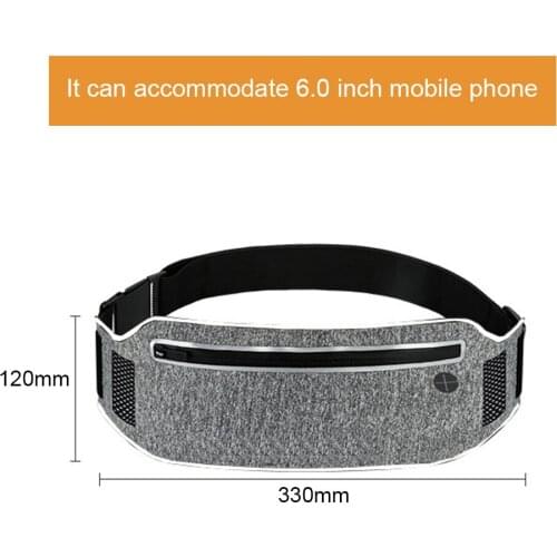 Ultrathin Waist Bum Bag Belt Phone Pouch Belly Bags for Sports Fitness Running Jogging Cycling XR-Hot