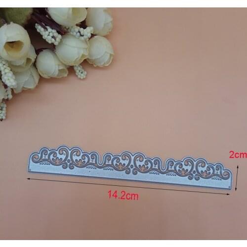 Vintage Flower Border Borderline Edge Lace Cutting Dies Scrapbooking Dies Embossing Stamps and die for Card Making DIY