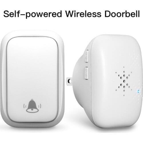 FORECUM Outdoor Wireless Doorbell No Battery Waterproof Door Bell Home Security Welcome Doorbell Chimes Door Bell