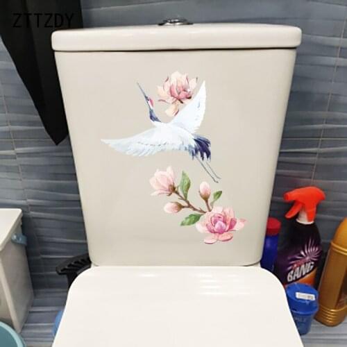 ZTTZDY 21.3×25.3CM Hand-Painted Art Bedroom Wall Decor Stickers Personality WC Toilet Decals T2-1255