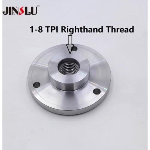 1-8 TPI Spindle Thread Chuck Flange Back Plate base plate Adapter Plate chuck K11-80 K12-80 K11-100 K12-100 K11-125 K12-125