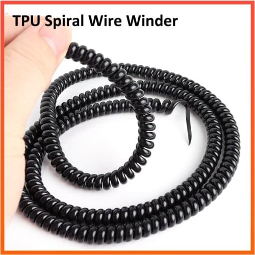 2M TPU Winding Protection Line Cable Spiral Wire Winder Organizer for Ninebot Dualtron Kugoo Zero 8 10 M365 Electronic Scootor