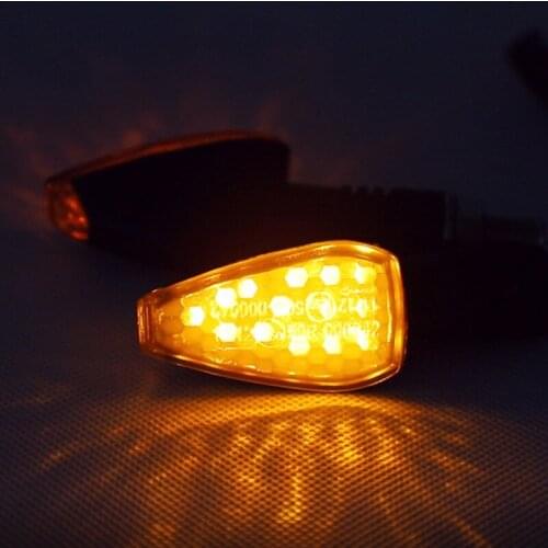 1Pair Universal Flashing Turn Signal Motorcycle LED Blinker Indicator Tail Light