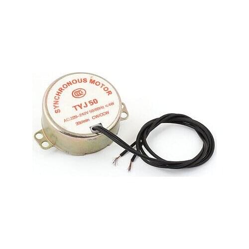 1Pcs CW/CCW Direction 33RPM Fan Synchronous Motor AC 220V-240V 4W Watts