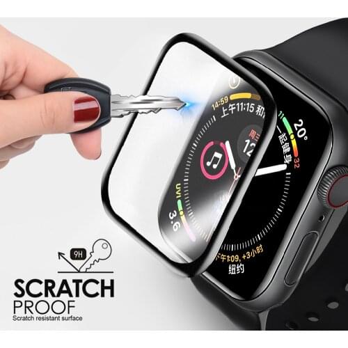 3pcs 3D Full Cover Tempered Glass for Apple Watch Series 3 2 38MM 42MM Screen Protector For iWatch 4/5/6/SE 40MM 44MM for iWatch