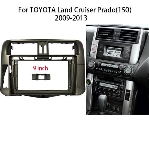 9 inch Auto Radio Fascia For TOYOTA Land Cruiser Prado(150) 2009-2013 Car Audio Stereo Dashboard Panel Mounting Frame Kit