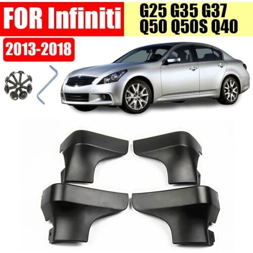 Car splash guards FOR Infiniti G25 G35 G37 Q40 Q50S mudguard mud flaps car accessories Q50 splash guards mud splash fender