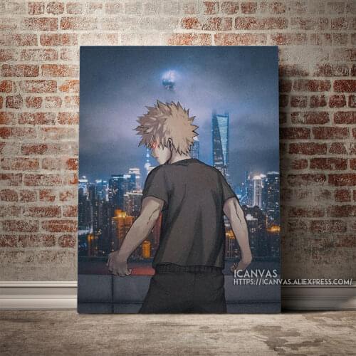Bakugo Katsuki Real life art Decoration Prints Home Decor Canvas Living Kids Room Bedroom Painting Wall Art Studio Poster