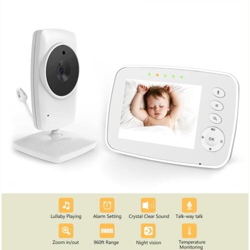 3.2inch Long Distance Wireless Intercom Baby Monitor IR Night Vision BabySitter Camera