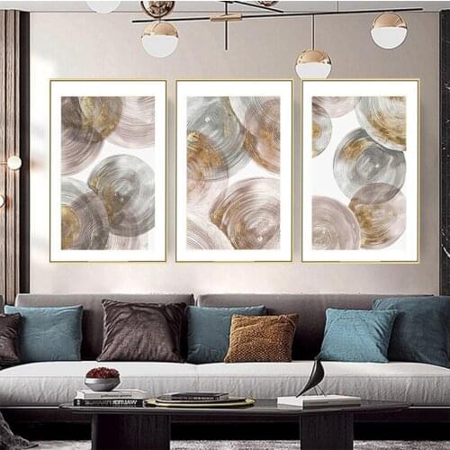 Canvas Urse Picture Printing Poster Modern Abstract Golden 3 Panel Decoration Accessories For Liveroom Bedroom Nice Designs