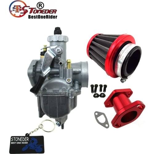 STONEDER Racing Performance Mikuni VM22 Carburetor Carb Mainfold Air Filter For Predator 212cc GX200 196cc Mini Bike Go Kart