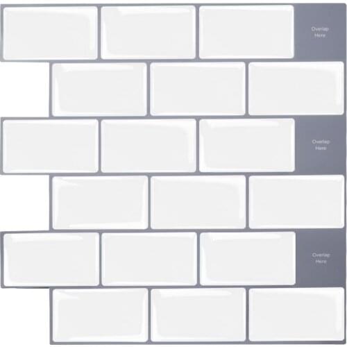 EasyTiles Peel And Stick Toilet Backsplash, Restaurant Decoration Waterproof Wall Tiles, Merchandise Store Decorations- 1 Sheet