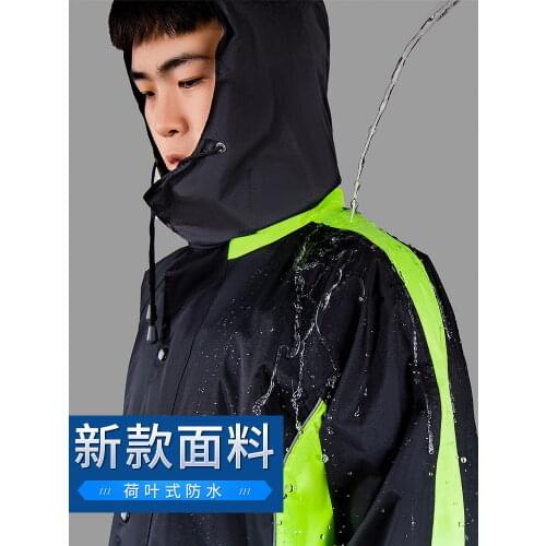 Mens Waterproof Rain Coat Rain Pants Thicken Motorcycle Bicycle raincoat Adult Impermeable Veste En Jean Femme Rain Gear BE50rc