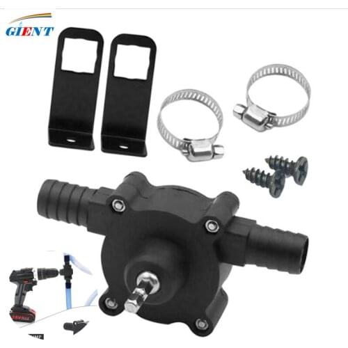 Electric Drill Pump Self Priming Transfer Pumps Oil Fluid Water Pump Portable Round Shank Heavy Duty Self-Priming Hand