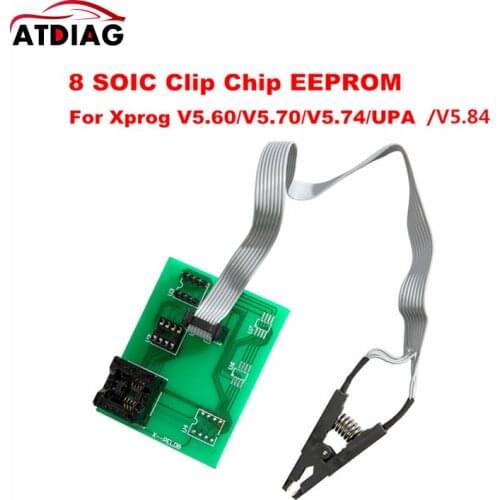 2021 New Xprog 5.84 Eeprom Board Upa Usb V1.3 Programmer Upa Usb Adapter With Soic 8 sop8 Test Clip For xprog V5.60/V5.704V5.75