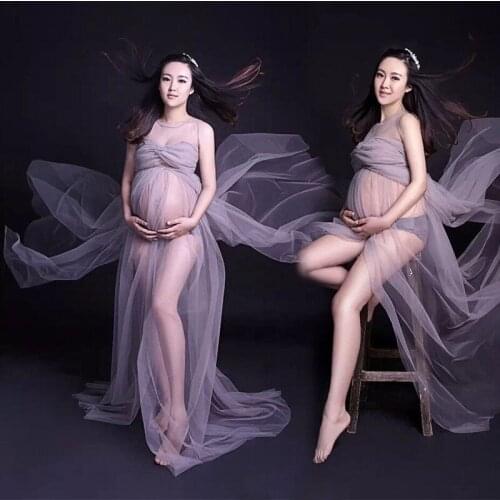 New Maternity Photography Props Pregnancy Clothes O-neck Vestido Maternidad Fotos Maternity Clothes 6MDS037