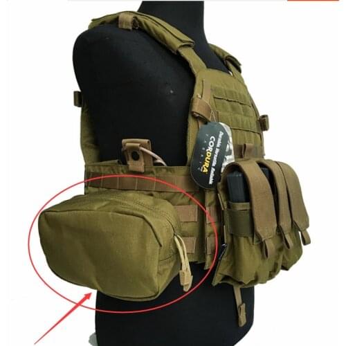 Hunting Tactical Vest Vice Bag Army Fans Sundries Bag Accessories Tool Storage Bag Nylon Fabric