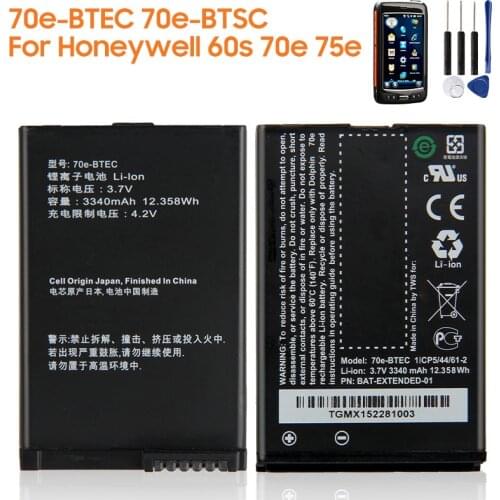 Original Replacement Battery 70e-BTEC 70e-BTSC For Honeywell 60s Dolphin 70e Dolphin 75e Authentic Battery