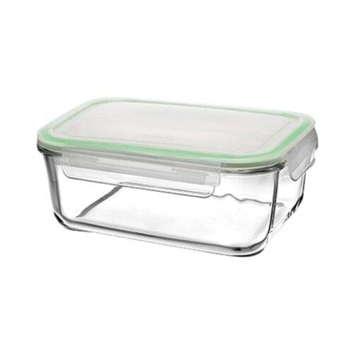 Pasabahce Ziplock Storage Container-3200 Cc With Lid Glass Storage Container 4 Pcs Breakfast 220 cc Kitchen Dining Enclosure Box glass