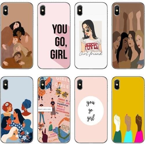 Cool Feminist Girls woman Silicone Phone Case For Xiaomi Redmi 9T 9C 9A 7 7A K20 6 6A S2 Redmi Note 9S 9T 9 8 8T 7 6 5A Pro