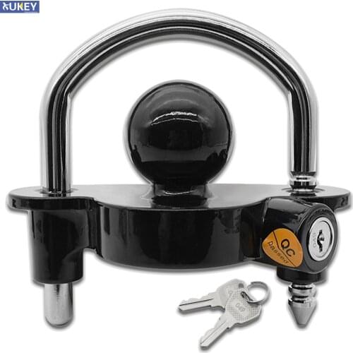 Trailer Coupler Hitch Lock Trailer Parts Universal Tow Ball Safe Security Anti-Theft Lock Trailer Accessories