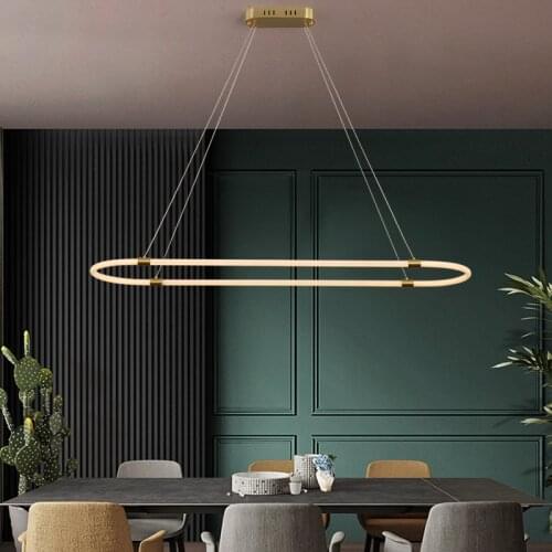 NEO Gleam 360° Glow APP RC Modern led Pendant Lights For Dining Room Living Room Bar Shop Hanging Gold Plated led Pendant Lamp