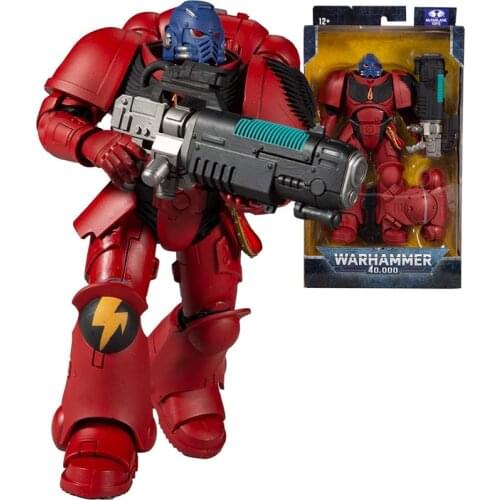 In Stock 17Cm Warhammer 40K Blood Angel Primaris Space Marine Hellblaster Collection Action Figures Model Toys for Boy Gift