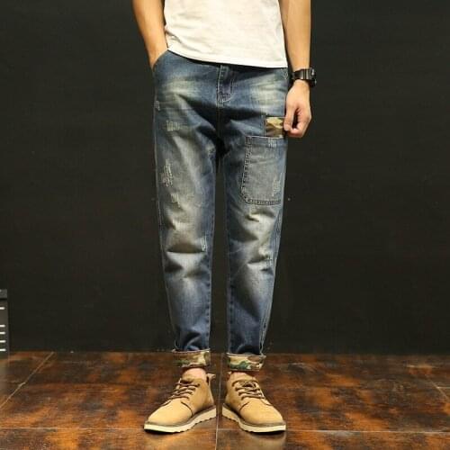 Ymwmhu Mens Camouflage Jeans