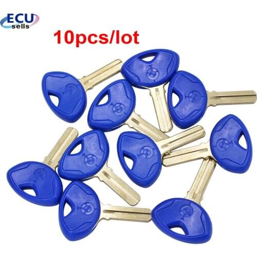 10PCS X for BMW Motorcycle Key Blank K1300S/K1300R/K1200R/1200RT/1200GS-Blue Color