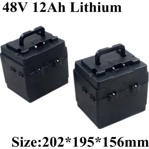 2pcs 48V 12AH split batteries separate battery pack in 1 to 48v 24ah battery 25ah electric scooter CRV with 2 BMS + 3A charger