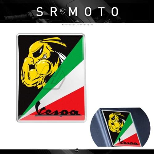3D Motorcycle Decal Italia Sticker Case for PIAGGIO VESPA GTS GTV LX LXV 125 250 300 Replace Logo Sticker