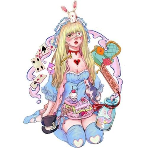 7pcs/lot Cute cartoon color tattoo stickers Temporary Tattoo Sticker Japanese Body Art Arm Fake Tatoo Women Men