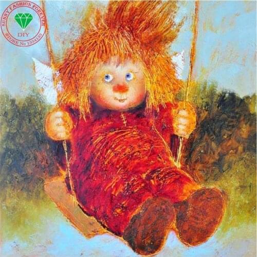 New diamond Mosaic Painting Full Whole Square Drill 3d diamond Art Diamond Embroidery Cartoon for kids Cross Stitch Wall sticker