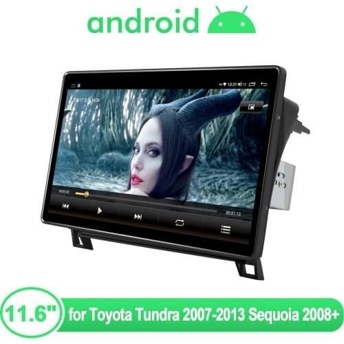Car Radio Android 10 Multimedia Player Head Unit Auto For Toyota Tundra 2007-2013 Sequoia 2008+ With 11.6 Inch 1920X1080 Screen
