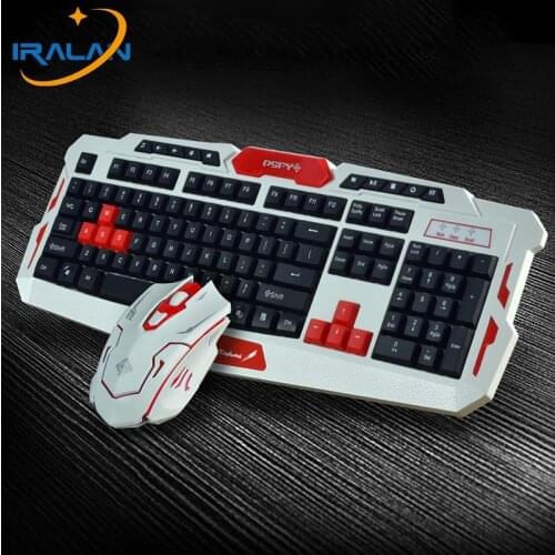 Splash-proof Gaming Keyboard Wireless Keyboard and Mouse Set Smart Power Saving Gaming Mouse Back Foldable Bracket Keyboards