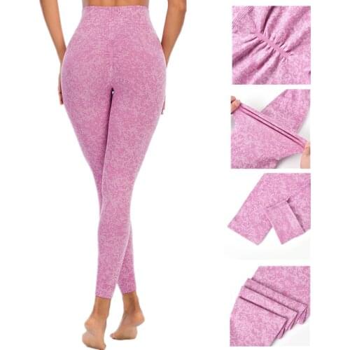 Seamless Leggins Push Up Fitness High Wasit Yoga Pants Women Workourt Print Gym Sport Tights Breathable Butt Lift Leggings