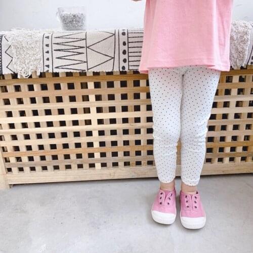 Childrens trousers 2019 autumn new Korean childrens pants girls fashion feet nine points pants girls solid color trousers