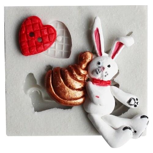 Rabbit Cake Mold Decorating For Sugar Chocolate Molds DIY Cookie Decoration Fondant Cake Tools