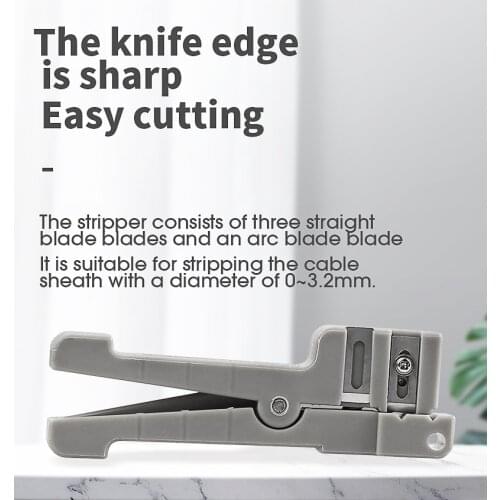 Free shipping Fiber Optic Cable Stripping Tool Fiber Optic Stripper 45-162 Coaxial Cable Stripper