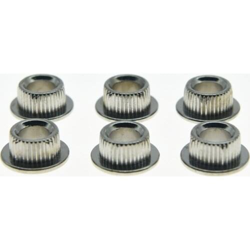 KAISH Chrome METAL Guitar Conversion Bushings Adapter Ferrules for Vintage Tuning Keys