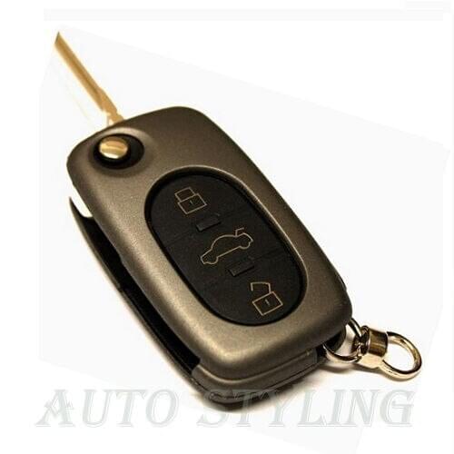 Carbon Grey Key Cover VW 3 Button Case Remote Fob Protector Cap Bag Oval 42cg